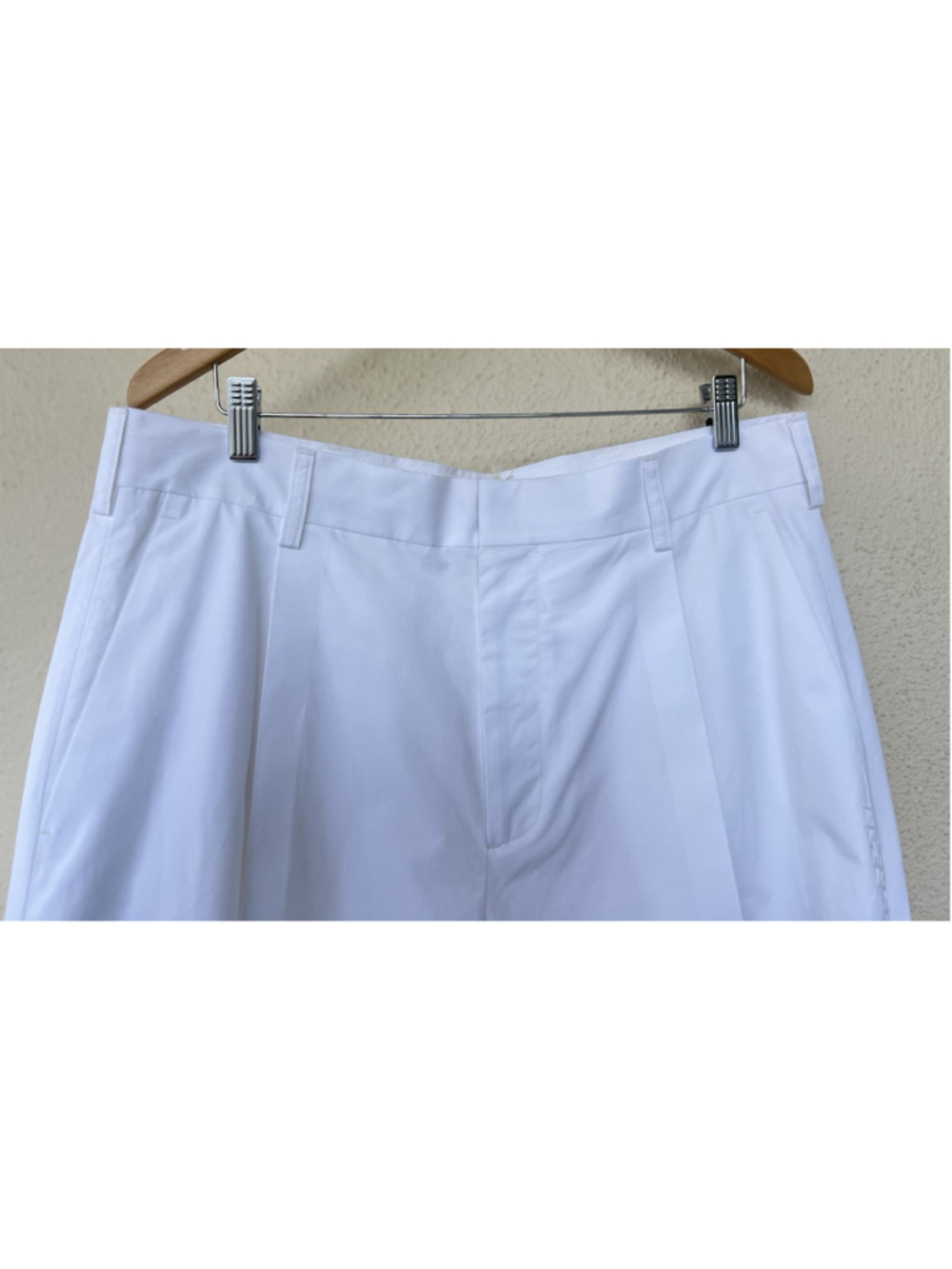Marni Compact Organic Cotton Poplin Tapered Wide Leg Trousers Pants IT 52 US 36 - Picture 6 of 14